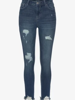 Buffalo Jeans|Pantalons<Jean effet déchiré jambes affinées