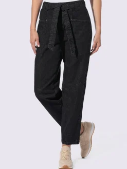 Linea Tesini Jeans|Pantalons<Jean extensible 2 poches plaquées