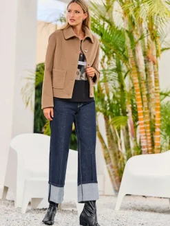 Rick Cardona Jeans|Pantalons<Jean extensible finition des jambes avec revers