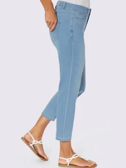 Collection L Jeans|Pantalons<Jean femme 7/8 delavé