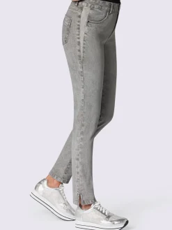 Pantalons|Jeans<Jean femme chic tendance petits ornements cheville