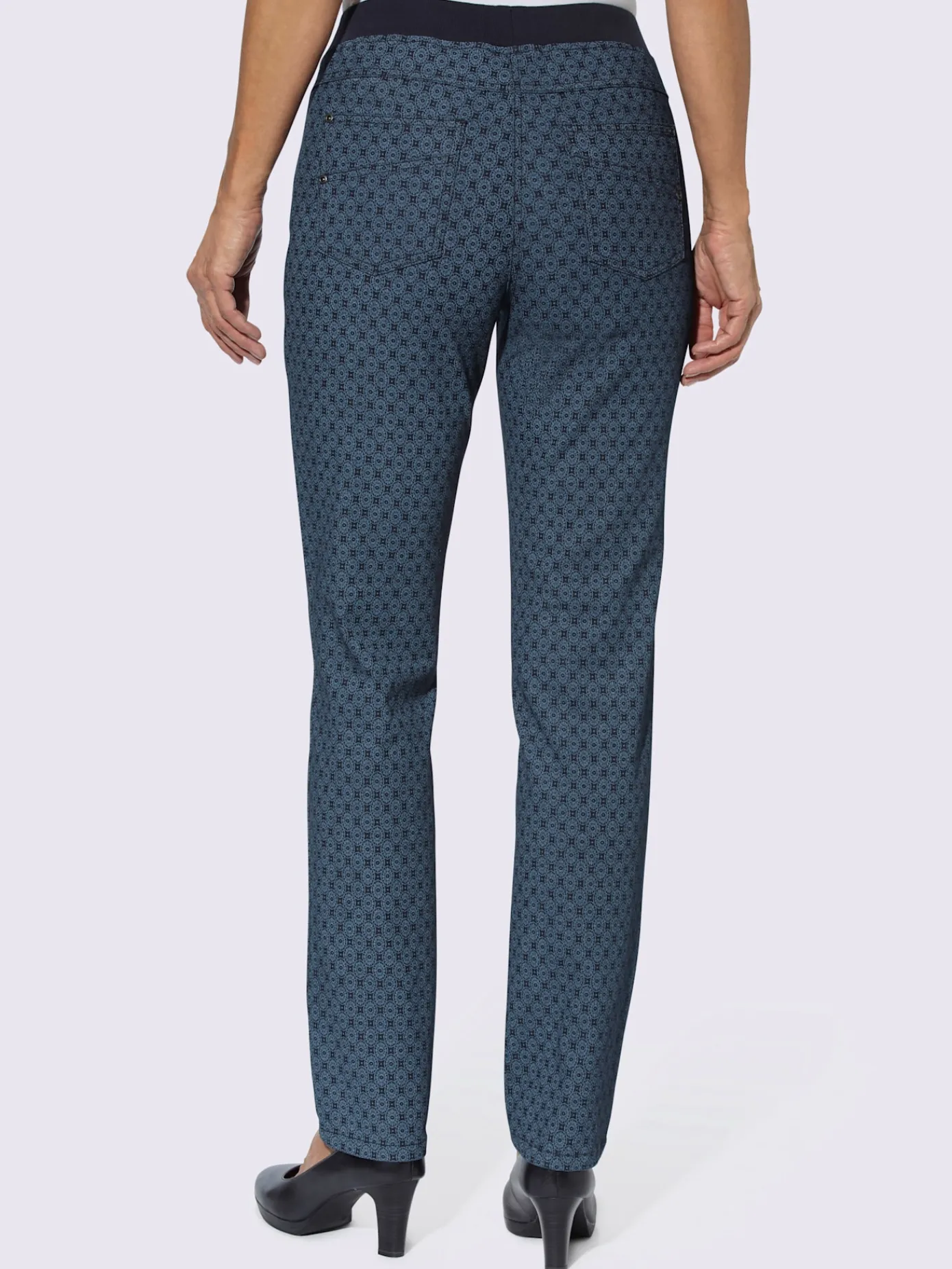 Pantalons<Jean femme confortable avec ceinture élastique