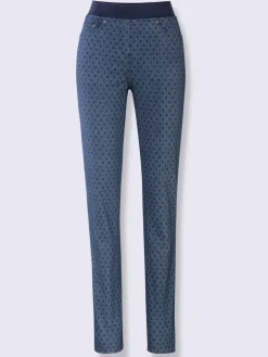 Pantalons<Jean femme confortable avec ceinture élastique