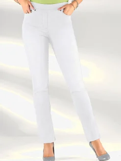 Pantalons<Jean femme confortable avec ceinture élastique