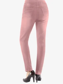 Pantalons<Jean femme confortable avec ceinture élastique