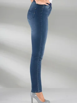 Pantalons<Jean femme confortable avec ceinture élastique