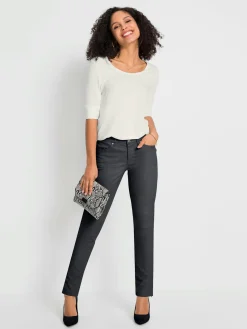 Jeans|Pantalons<Jean fentes latérales à glissière