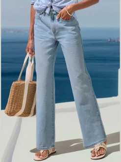 LASCANA Jeans|Pantalons<Jean large tendance