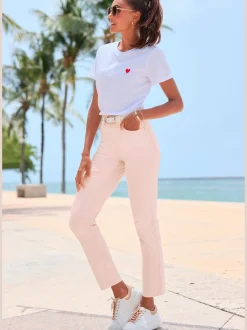 LASCANA Jeans|Pantalons<Jean longueur cheville jean court 5 poches