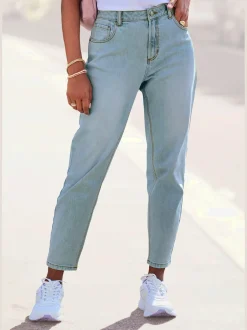 LASCANA Pantalons<Jean mom coupe ajustée au niveau des hanches