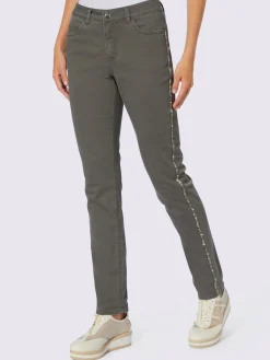 Rick Cardona Jeans|Pantalons<Jean petites pierres brillantes fantaisie