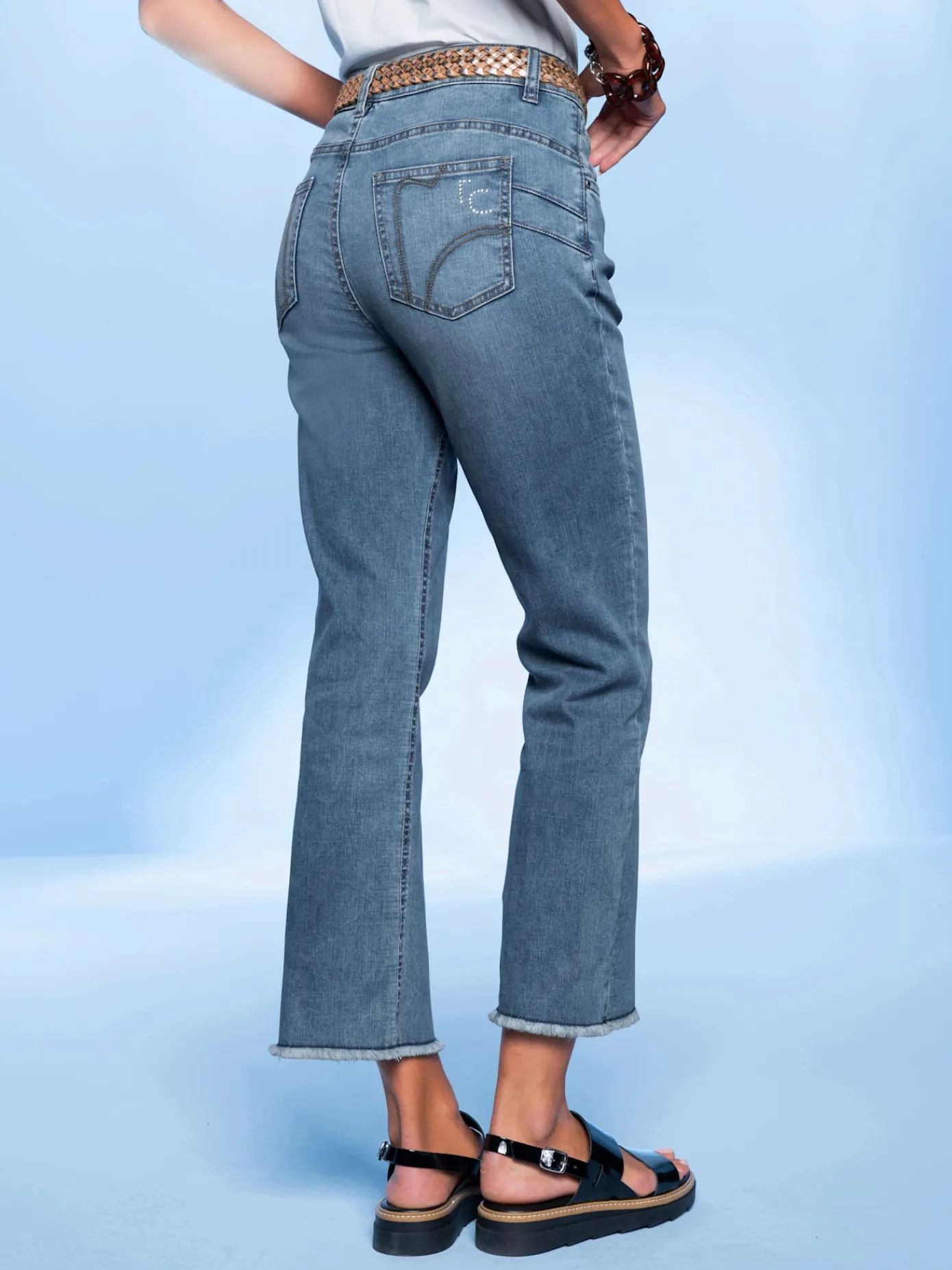 Rick Cardona Jeans|Pantalons<Jean push-up mélange de cotons agréable à porter