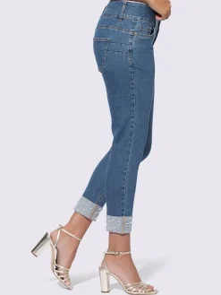 Ashley Brooke Jeans|Pantalons<Jean push-up perles et petites pierres brillantes fantaisie