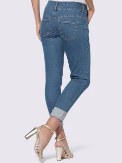 Ashley Brooke Jeans|Pantalons<Jean push-up perles et petites pierres brillantes fantaisie