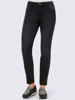 Rick Cardona Jeans|Pantalons<Jean ruban décoratif de couleur argenté