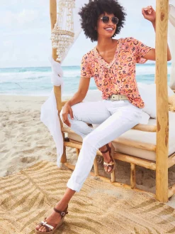 Linea Tesini Pantalons<Jean skinny coupe 5 poches décontractée