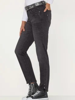 Mandarin Jeans|Pantalons<Jean skinny coutures de séparation affinantes