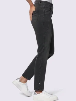 Mandarin Jeans|Pantalons<Jean skinny coutures de séparation affinantes