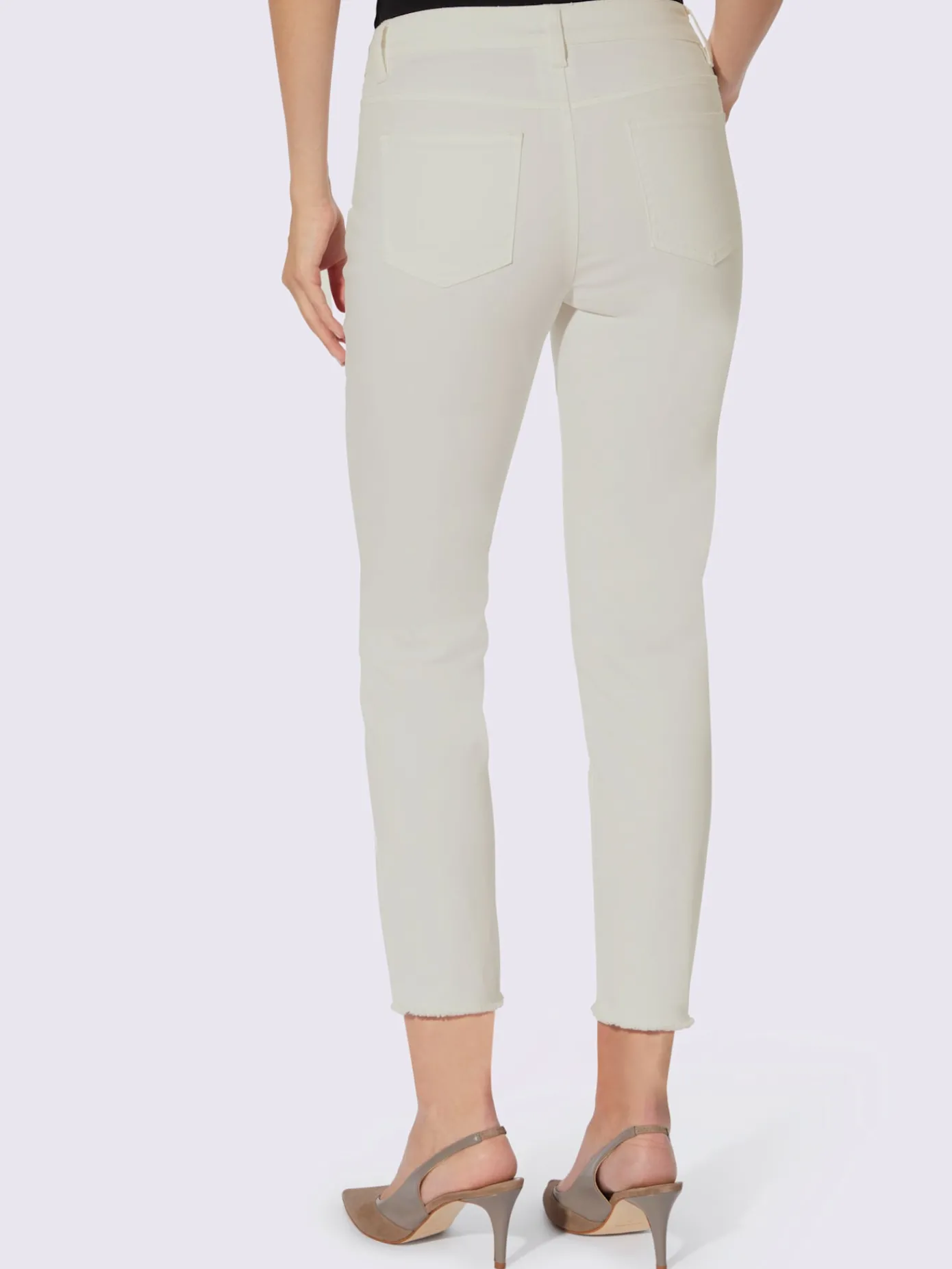 Ashley Brooke Jeans|Pantalons<Jean skinny franges tendance à l'ourlet