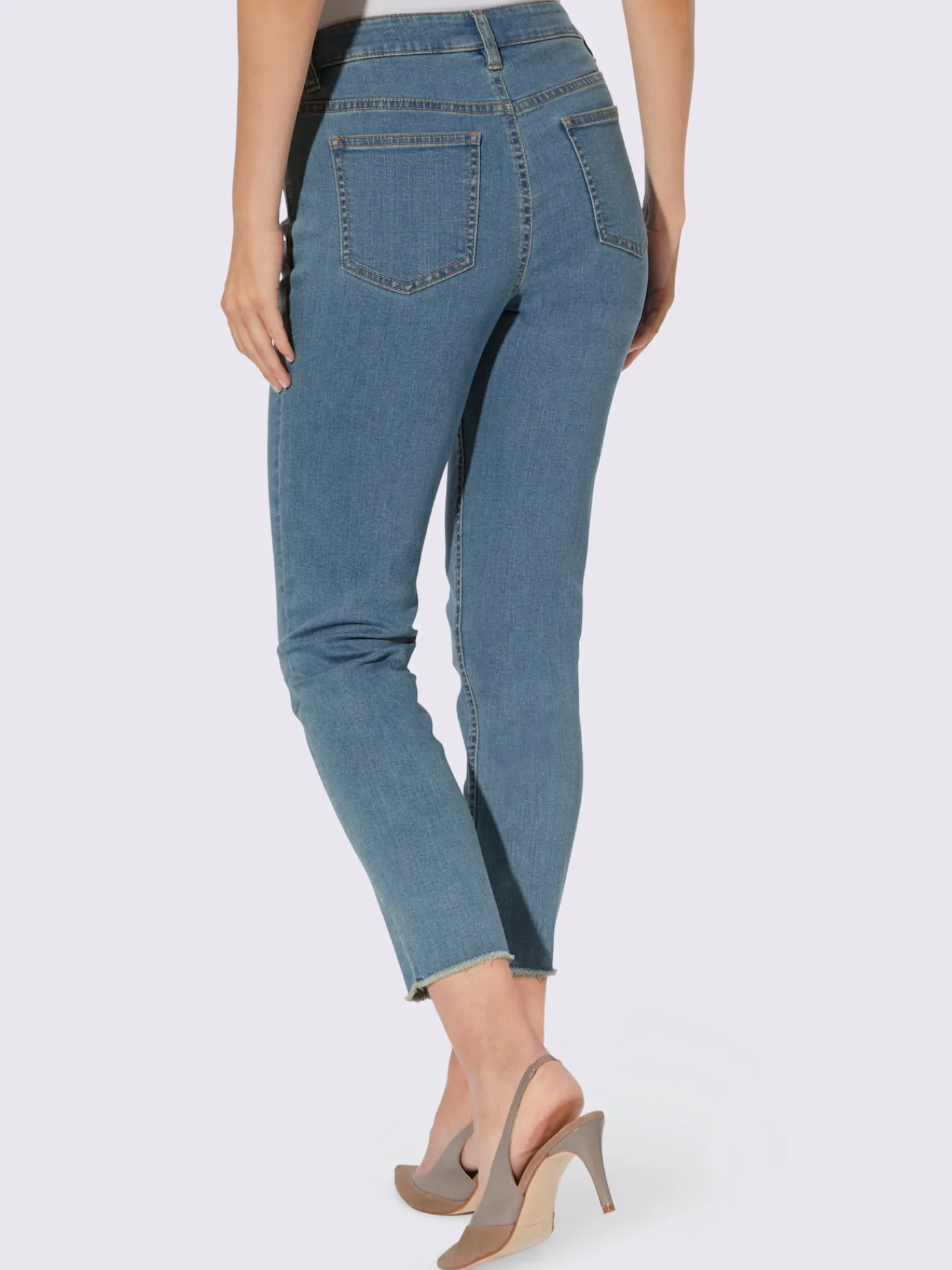 Ashley Brooke Pantalons<Jean skinny franges tendance à l'ourlet