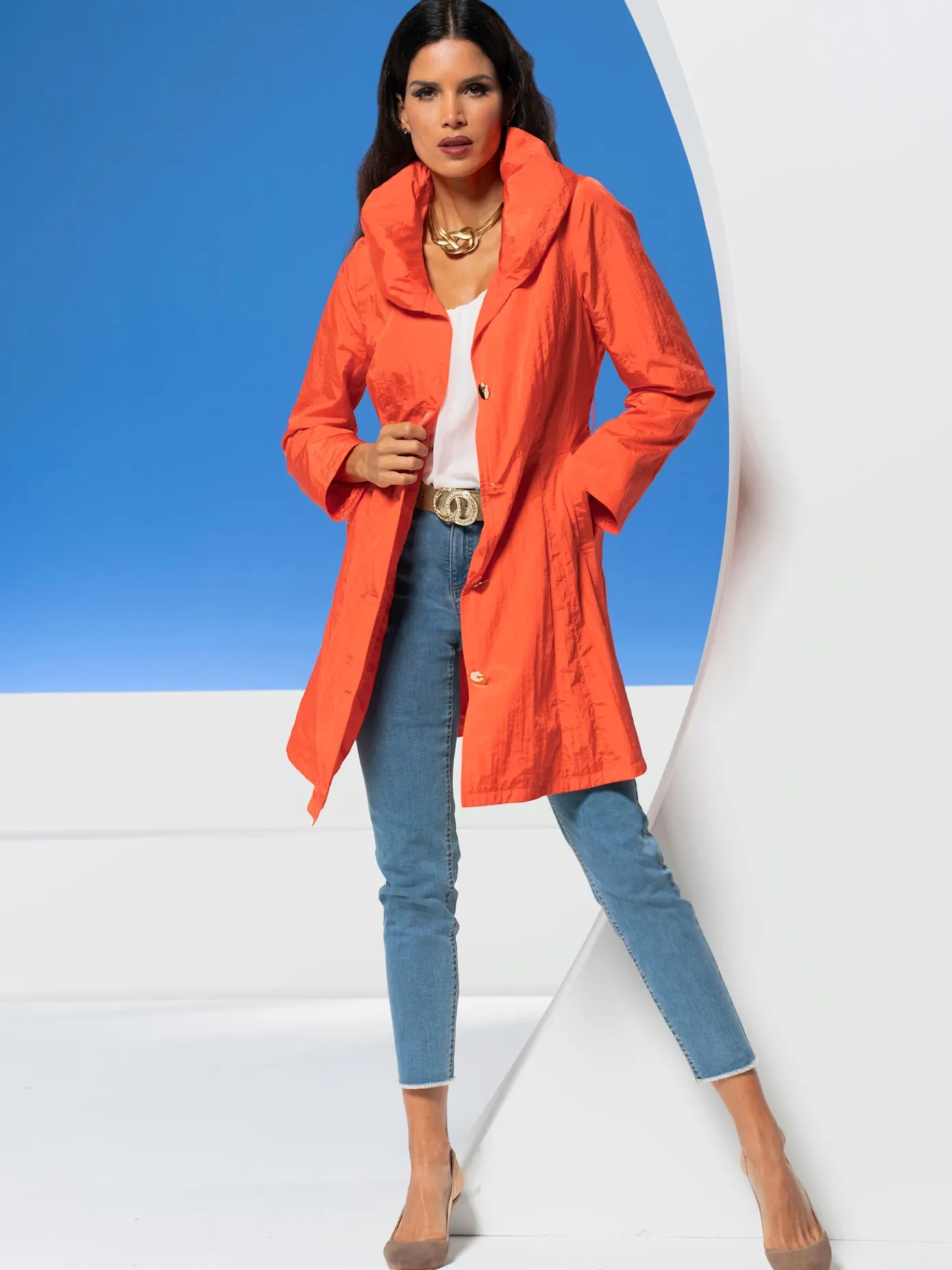 Ashley Brooke Pantalons<Jean skinny franges tendance à l'ourlet