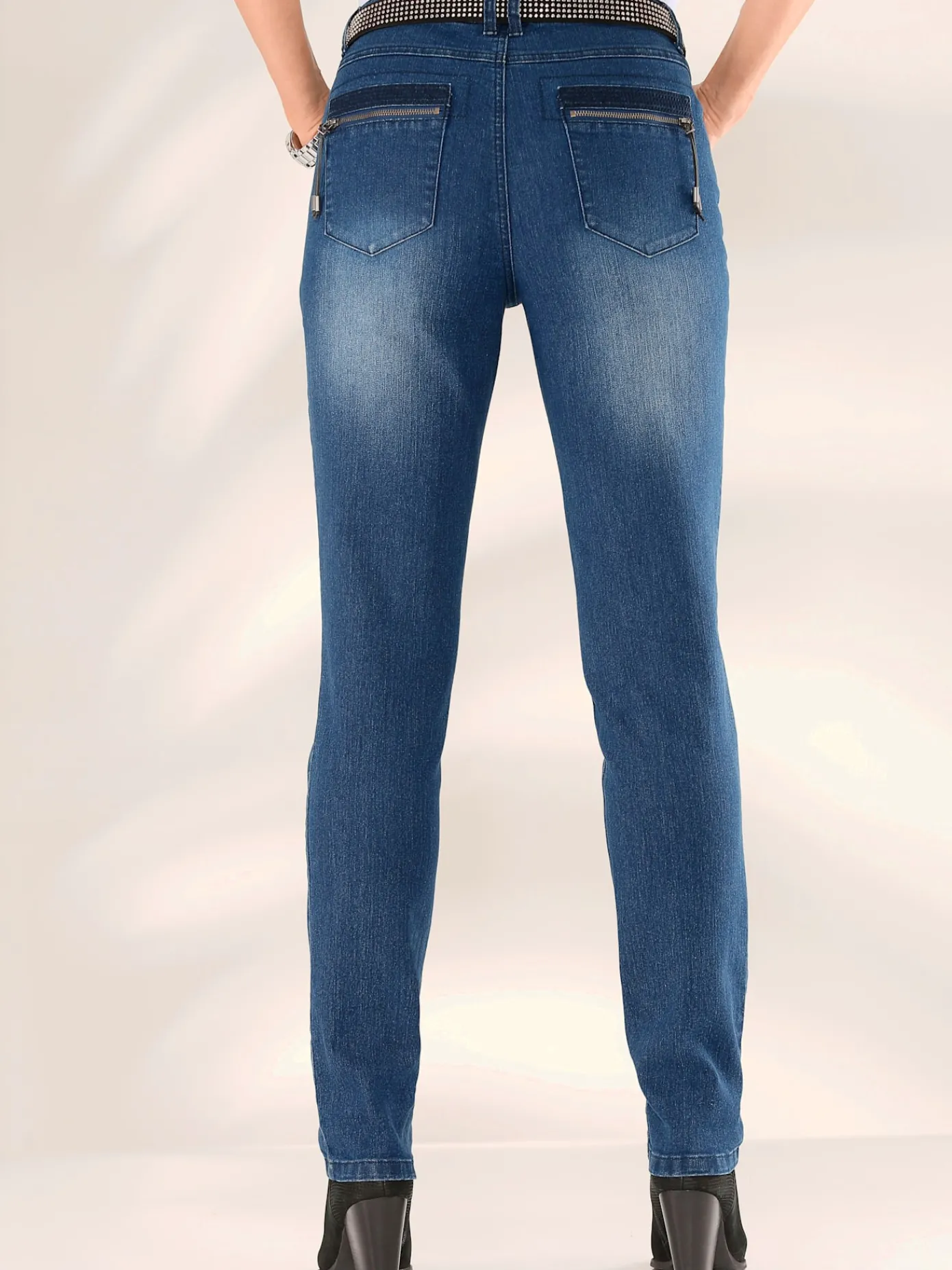 Pantalons<Jean skinny qualité coton
