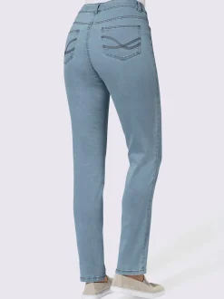 Collection L Pantalons|Jeans<Jean slim 5 poches rivets décoratifs sur les poches