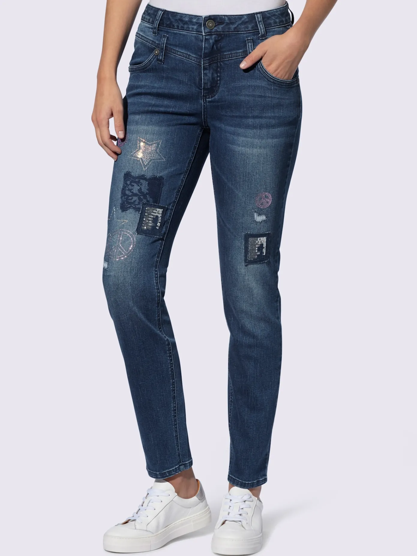 Mandarin Jeans|Pantalons<Jean superbes détails