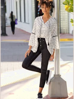 Buffalo Jeans|Pantalons<Jean taille haute coupe étroite