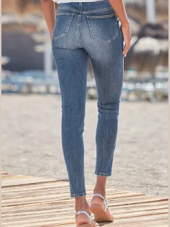 LASCANA Jeans|Pantalons<Jean taille haute jegging taille haute avec boutons