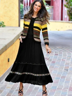 Creation L Jupes<Jupe à coupe évasée style gipsy