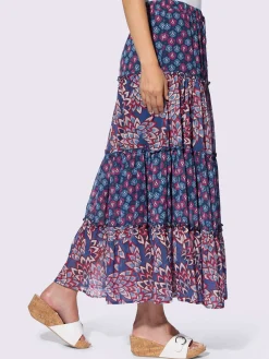 Linea Tesini Jupes<Jupe à niveaux qualité tissée