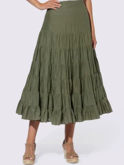 Linea Tesini Jupes<Jupe à niveaux superbe jupe à volants