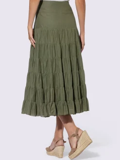 Linea Tesini Jupes<Jupe à niveaux superbe jupe à volants