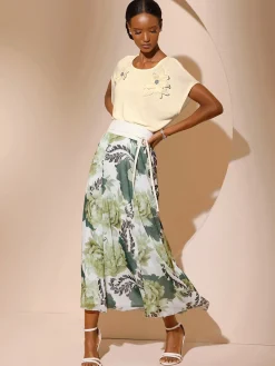 Creation L Jupes<Jupe à panneaux entretien facile