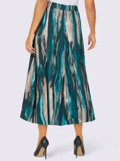 Creation L Jupes<Jupe à panneaux pure viscose