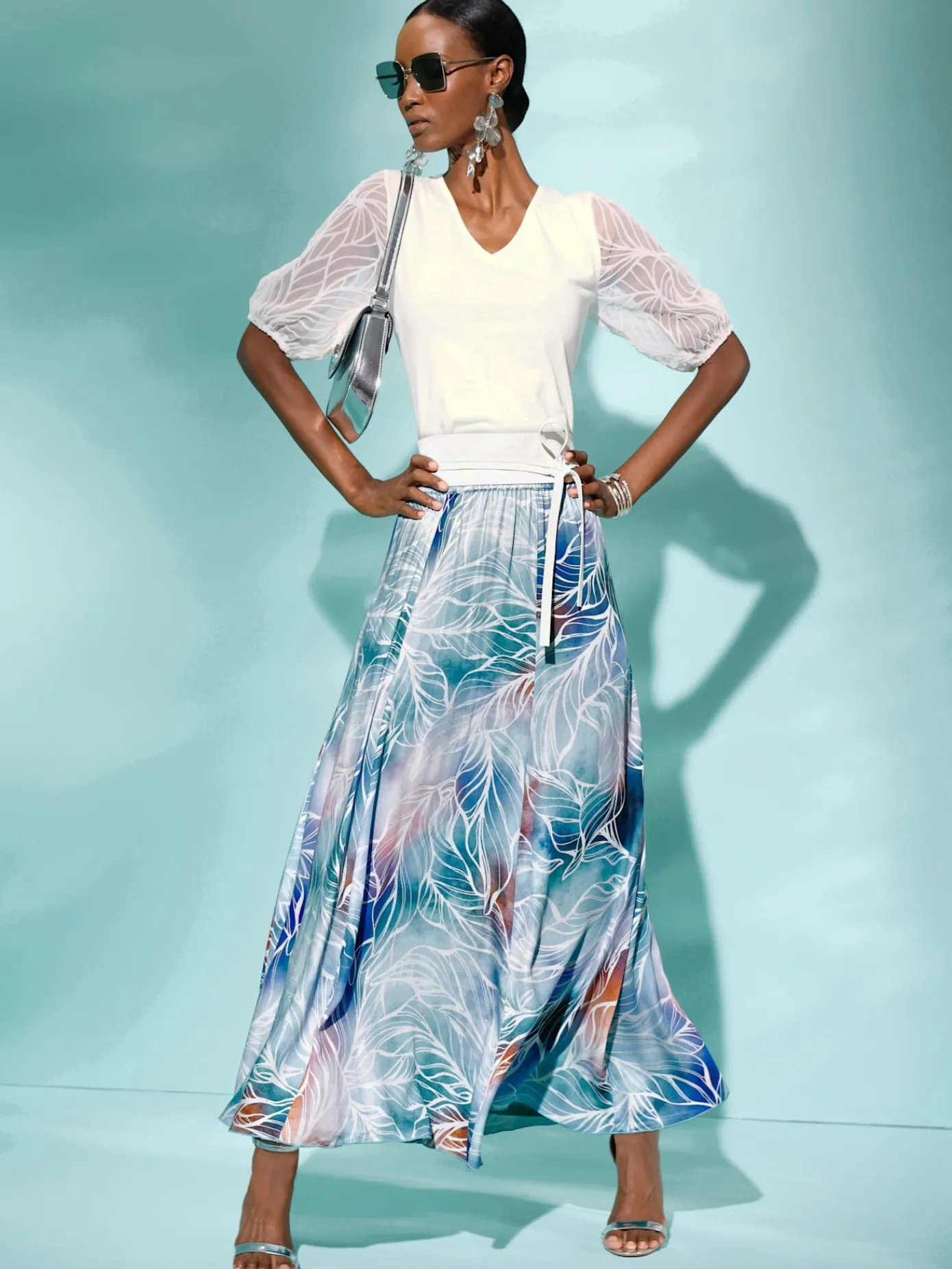 Creation L Jupes<Jupe à panneaux qualité modal