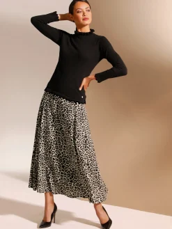 CREATION L PREMIUM Tenues De Cérémonie|Jupes<Jupe à panneaux qualité tissée