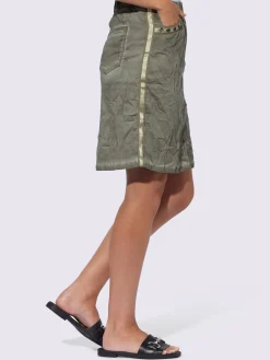 Mandarin Jupes<Jupe ceinture élastique confortable