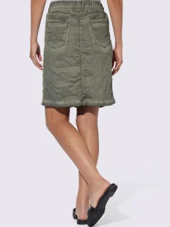 Mandarin Jupes<Jupe ceinture élastique confortable