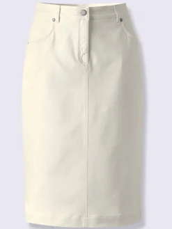 Creation L Jupes<Jupe crayon coton de qualité