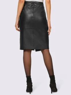 Ashley Brooke Jupes<Jupe en cuir 100% cuir agneau nappa