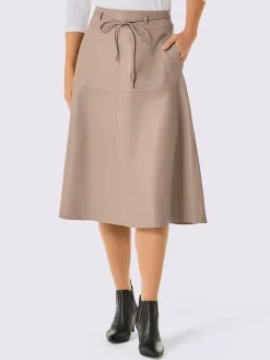 Mainpol Jupes<Jupe en cuir doublure en viscose de qualité