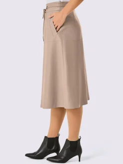 Mainpol Jupes<Jupe en cuir doublure en viscose de qualité