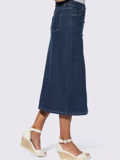 Jupes<Jupe en jean 99% coton