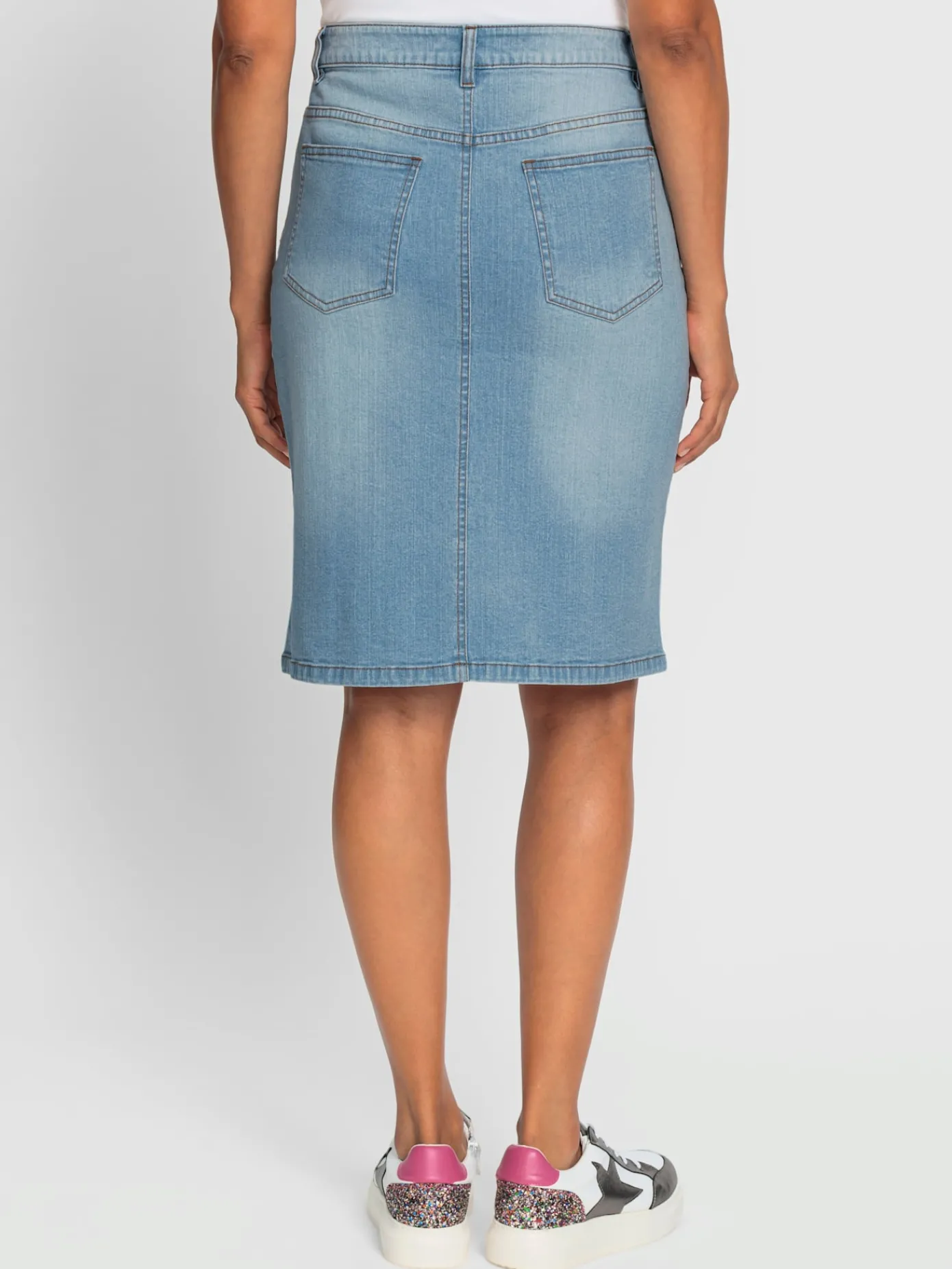 Jupes<Jupe en jean 99% coton