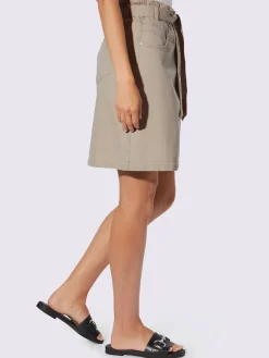 Mandarin Jupes<Jupe en jean ceinture élastique confortable