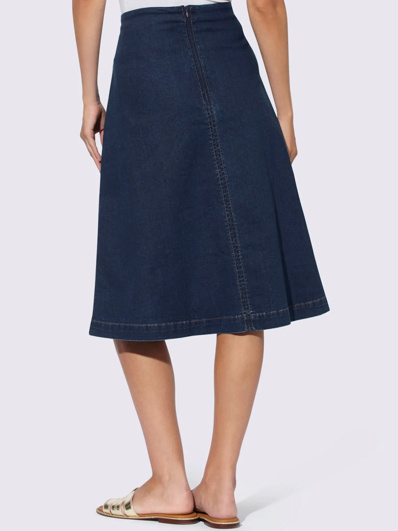 Rick Cardona Jupes<Jupe en jean denim doux