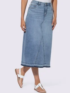 Linea Tesini Jupes<Jupe en jean délavé tendance