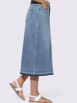 Linea Tesini Jupes<Jupe en jean délavé tendance